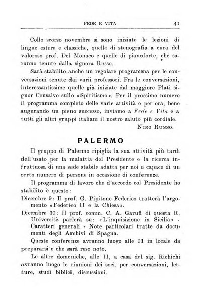 Fede e vita bollettino della Federazione italiana degli studenti per la cultura religiosa