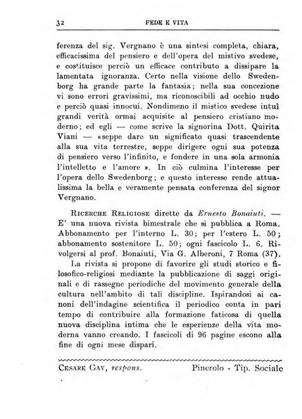 Fede e vita bollettino della Federazione italiana degli studenti per la cultura religiosa