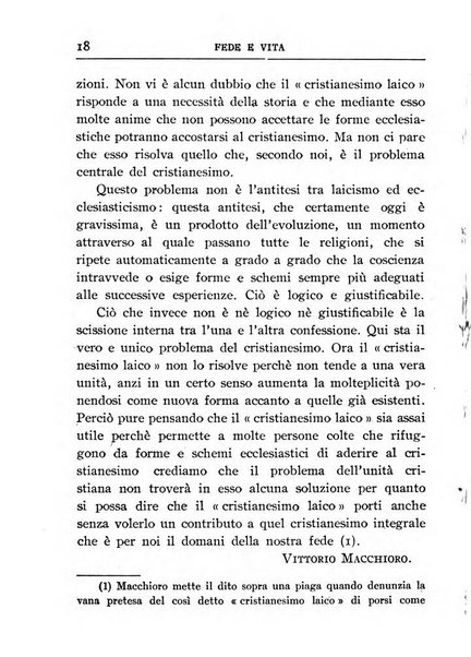 Fede e vita bollettino della Federazione italiana degli studenti per la cultura religiosa