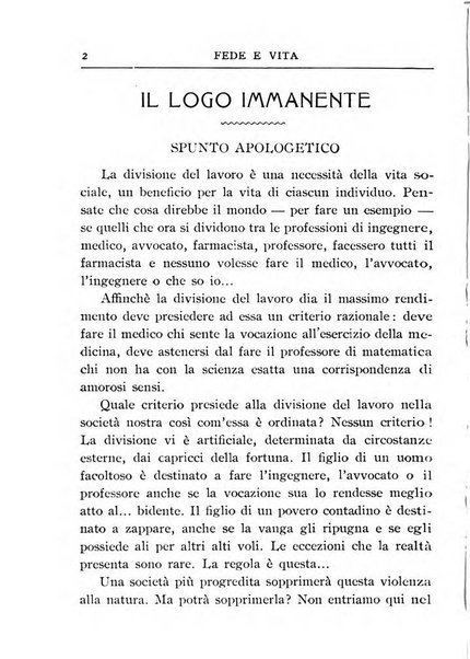 Fede e vita bollettino della Federazione italiana degli studenti per la cultura religiosa