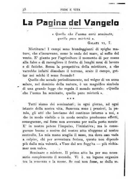 Fede e vita bollettino della Federazione italiana degli studenti per la cultura religiosa