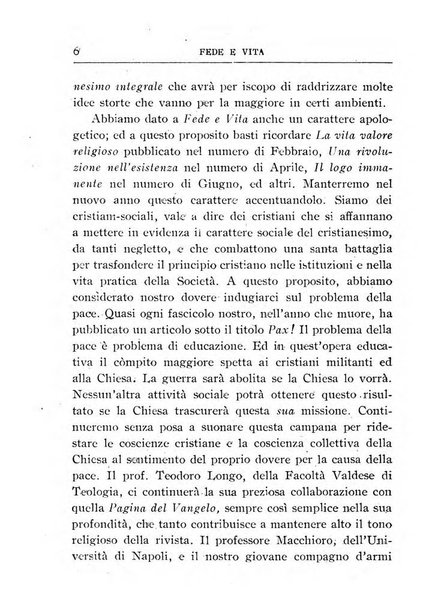 Fede e vita bollettino della Federazione italiana degli studenti per la cultura religiosa