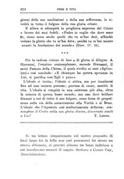 Fede e vita bollettino della Federazione italiana degli studenti per la cultura religiosa