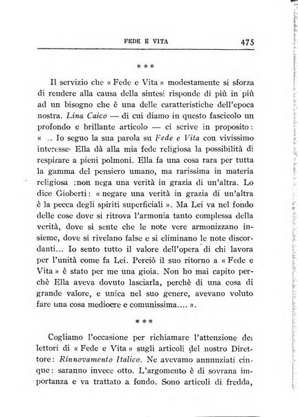 Fede e vita bollettino della Federazione italiana degli studenti per la cultura religiosa