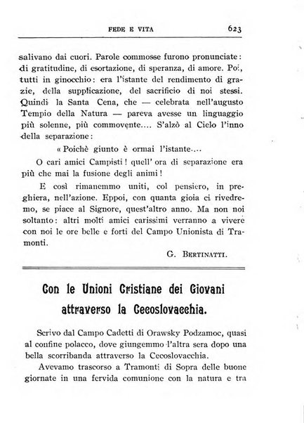 Fede e vita bollettino della Federazione italiana degli studenti per la cultura religiosa