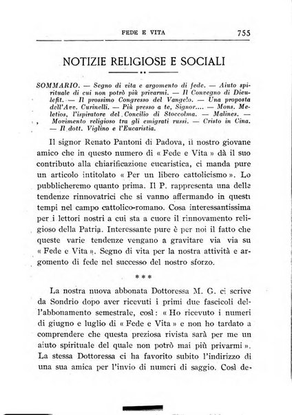 Fede e vita bollettino della Federazione italiana degli studenti per la cultura religiosa