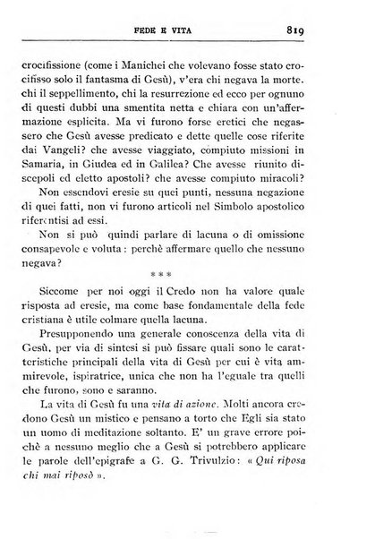 Fede e vita bollettino della Federazione italiana degli studenti per la cultura religiosa