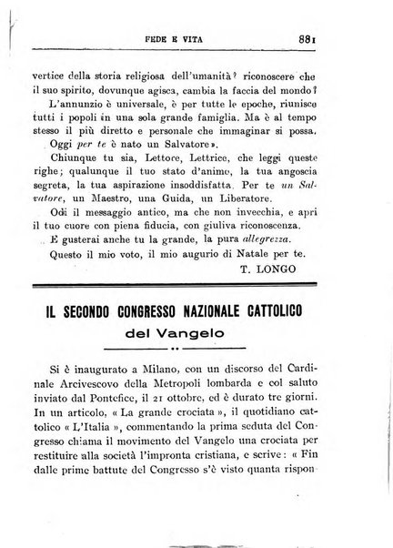 Fede e vita bollettino della Federazione italiana degli studenti per la cultura religiosa