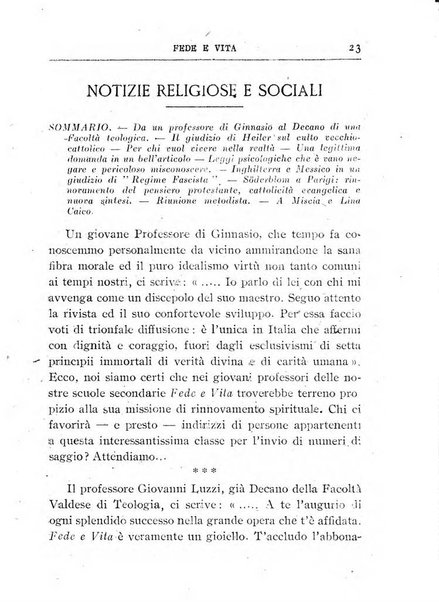 Fede e vita bollettino della Federazione italiana degli studenti per la cultura religiosa