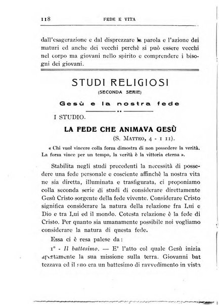 Fede e vita bollettino della Federazione italiana degli studenti per la cultura religiosa