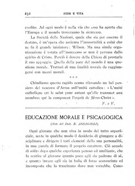 Fede e vita bollettino della Federazione italiana degli studenti per la cultura religiosa