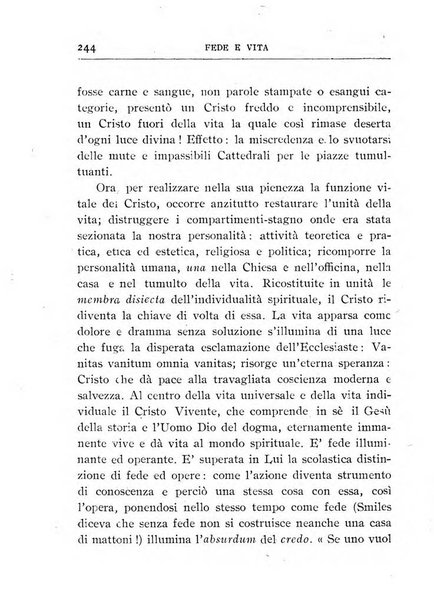 Fede e vita bollettino della Federazione italiana degli studenti per la cultura religiosa