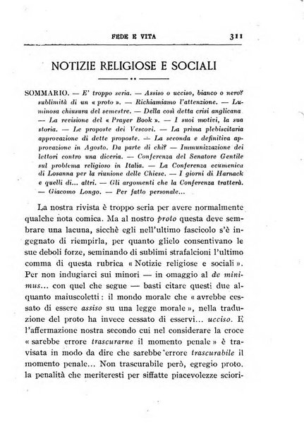 Fede e vita bollettino della Federazione italiana degli studenti per la cultura religiosa