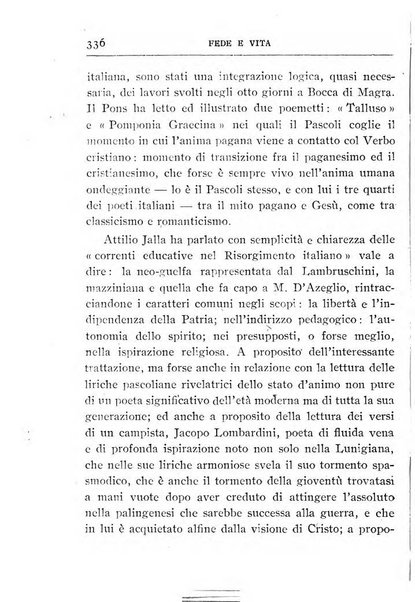 Fede e vita bollettino della Federazione italiana degli studenti per la cultura religiosa