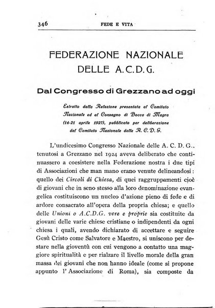 Fede e vita bollettino della Federazione italiana degli studenti per la cultura religiosa