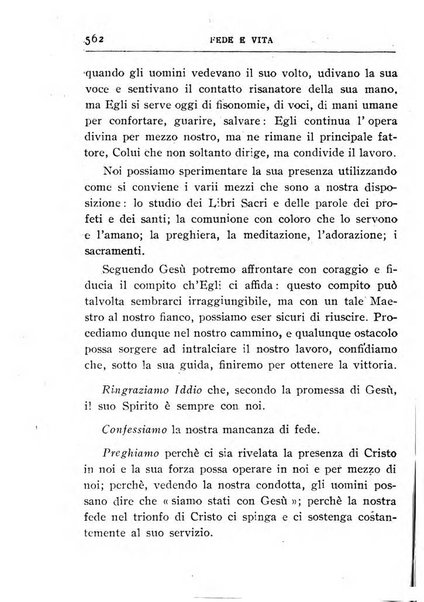 Fede e vita bollettino della Federazione italiana degli studenti per la cultura religiosa