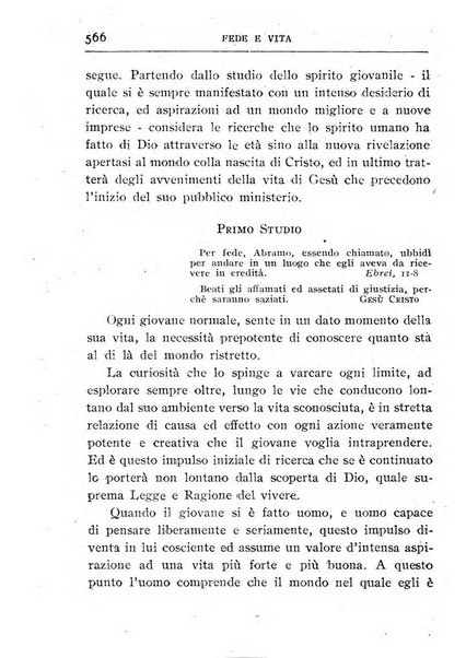 Fede e vita bollettino della Federazione italiana degli studenti per la cultura religiosa