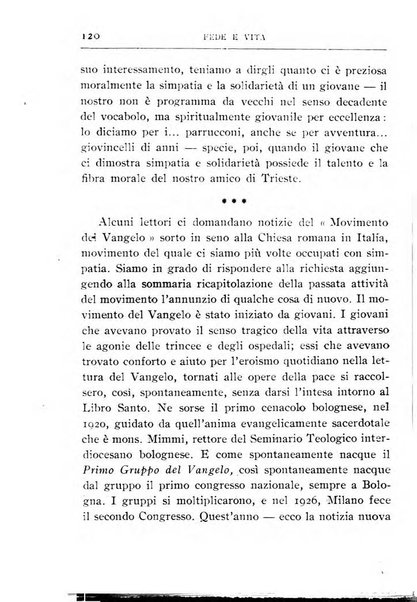 Fede e vita bollettino della Federazione italiana degli studenti per la cultura religiosa