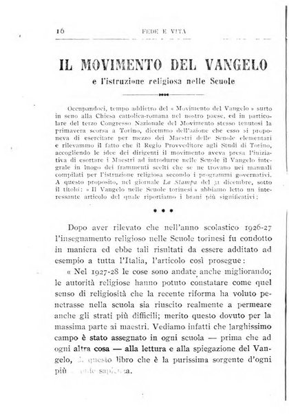 Fede e vita bollettino della Federazione italiana degli studenti per la cultura religiosa