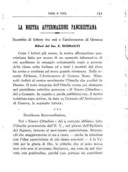 Fede e vita bollettino della Federazione italiana degli studenti per la cultura religiosa