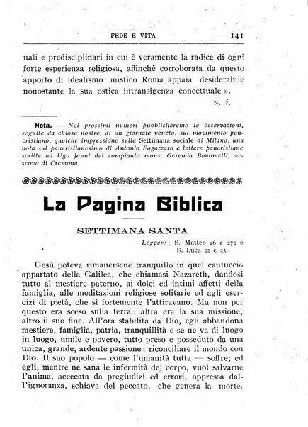 Fede e vita bollettino della Federazione italiana degli studenti per la cultura religiosa