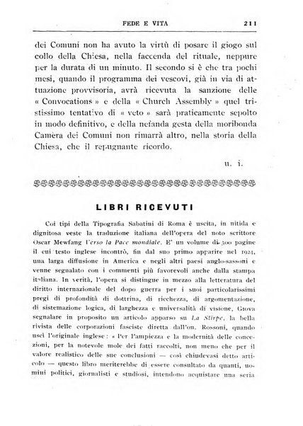 Fede e vita bollettino della Federazione italiana degli studenti per la cultura religiosa