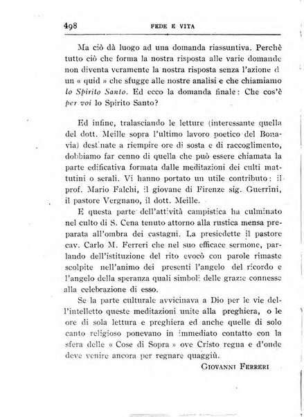 Fede e vita bollettino della Federazione italiana degli studenti per la cultura religiosa