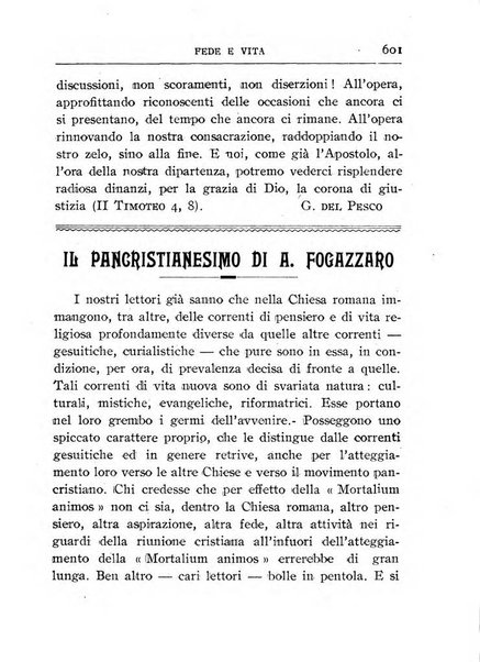 Fede e vita bollettino della Federazione italiana degli studenti per la cultura religiosa