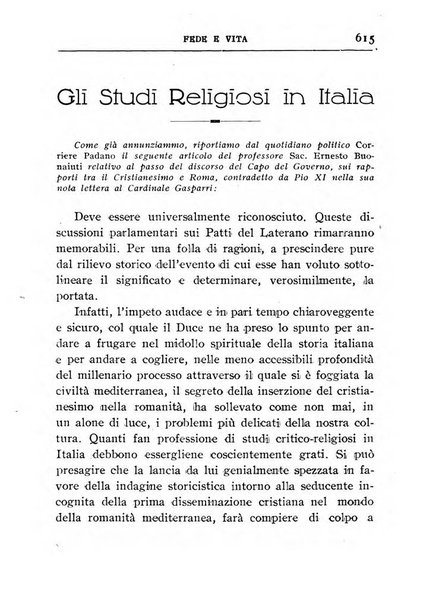 Fede e vita bollettino della Federazione italiana degli studenti per la cultura religiosa