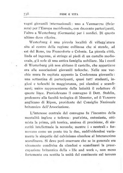 Fede e vita bollettino della Federazione italiana degli studenti per la cultura religiosa