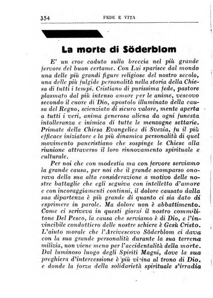 Fede e vita bollettino della Federazione italiana degli studenti per la cultura religiosa