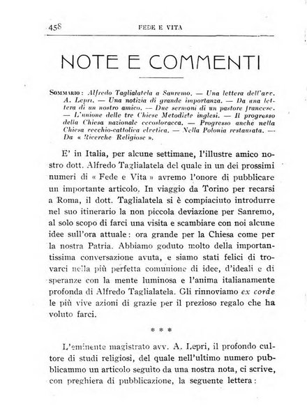 Fede e vita bollettino della Federazione italiana degli studenti per la cultura religiosa