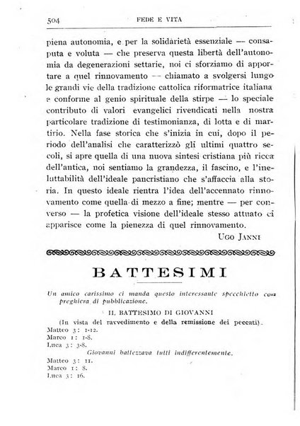 Fede e vita bollettino della Federazione italiana degli studenti per la cultura religiosa