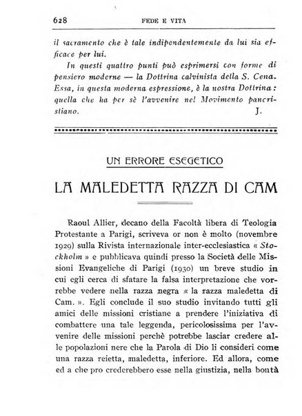 Fede e vita bollettino della Federazione italiana degli studenti per la cultura religiosa