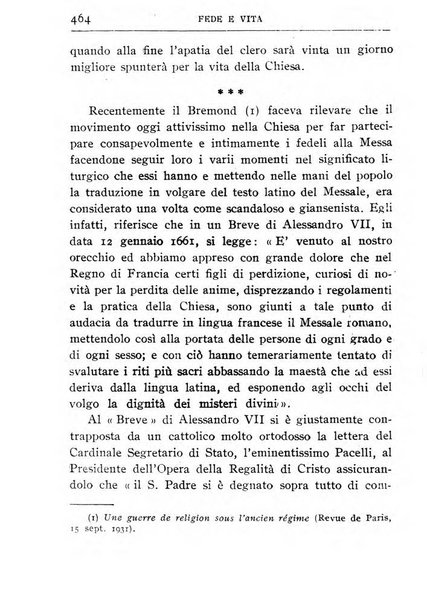 Fede e vita bollettino della Federazione italiana degli studenti per la cultura religiosa