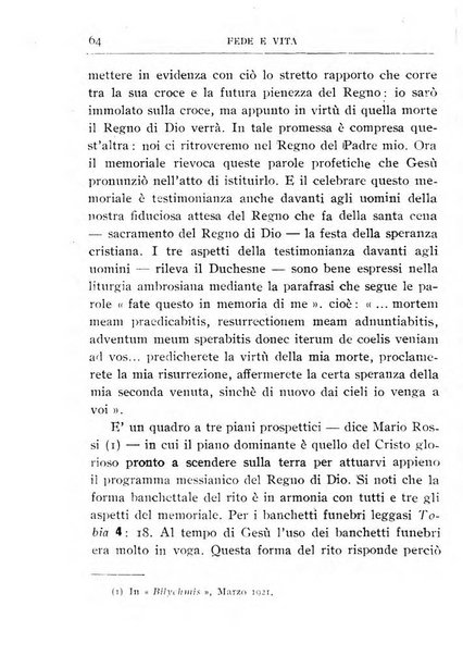 Fede e vita bollettino della Federazione italiana degli studenti per la cultura religiosa