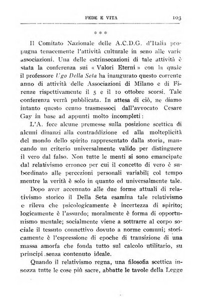 Fede e vita bollettino della Federazione italiana degli studenti per la cultura religiosa