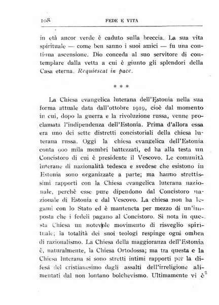 Fede e vita bollettino della Federazione italiana degli studenti per la cultura religiosa