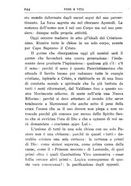 Fede e vita bollettino della Federazione italiana degli studenti per la cultura religiosa