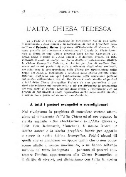 Fede e vita bollettino della Federazione italiana degli studenti per la cultura religiosa