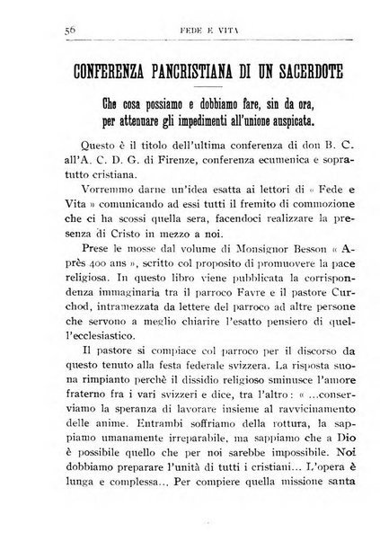 Fede e vita bollettino della Federazione italiana degli studenti per la cultura religiosa