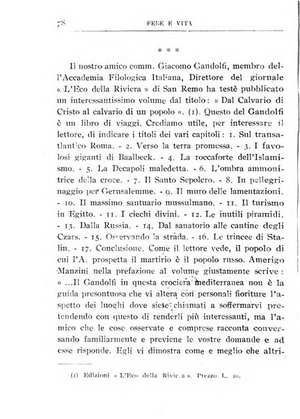 Fede e vita bollettino della Federazione italiana degli studenti per la cultura religiosa