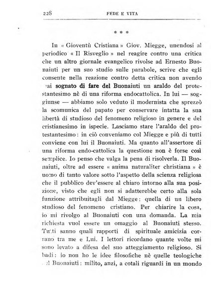 Fede e vita bollettino della Federazione italiana degli studenti per la cultura religiosa