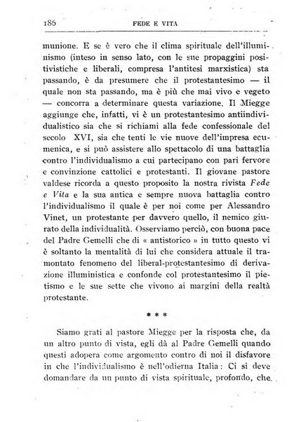 Fede e vita bollettino della Federazione italiana degli studenti per la cultura religiosa