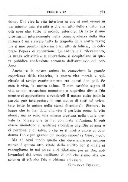 Fede e vita bollettino della Federazione italiana degli studenti per la cultura religiosa