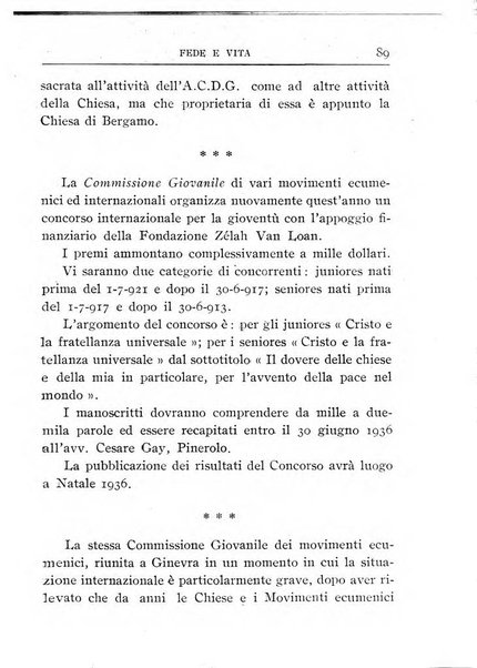 Fede e vita bollettino della Federazione italiana degli studenti per la cultura religiosa
