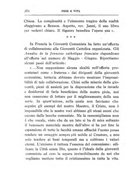 Fede e vita bollettino della Federazione italiana degli studenti per la cultura religiosa