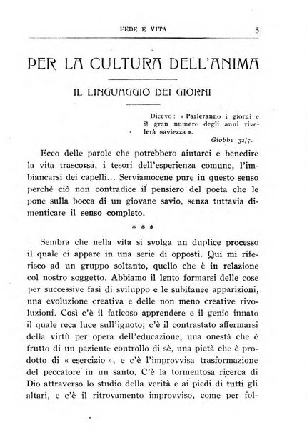 Fede e vita bollettino della Federazione italiana degli studenti per la cultura religiosa