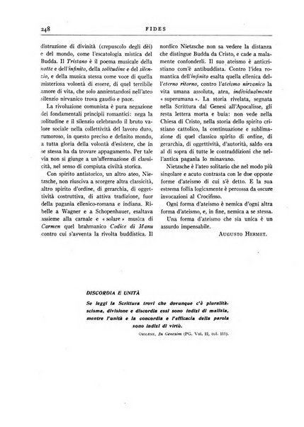 Fides rivista mensile della Pontificia opera per la preservazione della fede in Roma