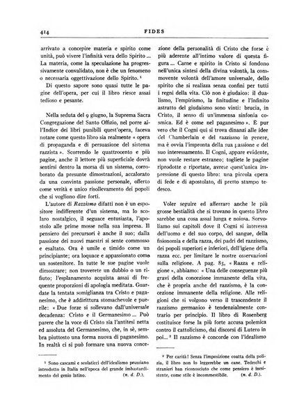 Fides rivista mensile della Pontificia opera per la preservazione della fede in Roma